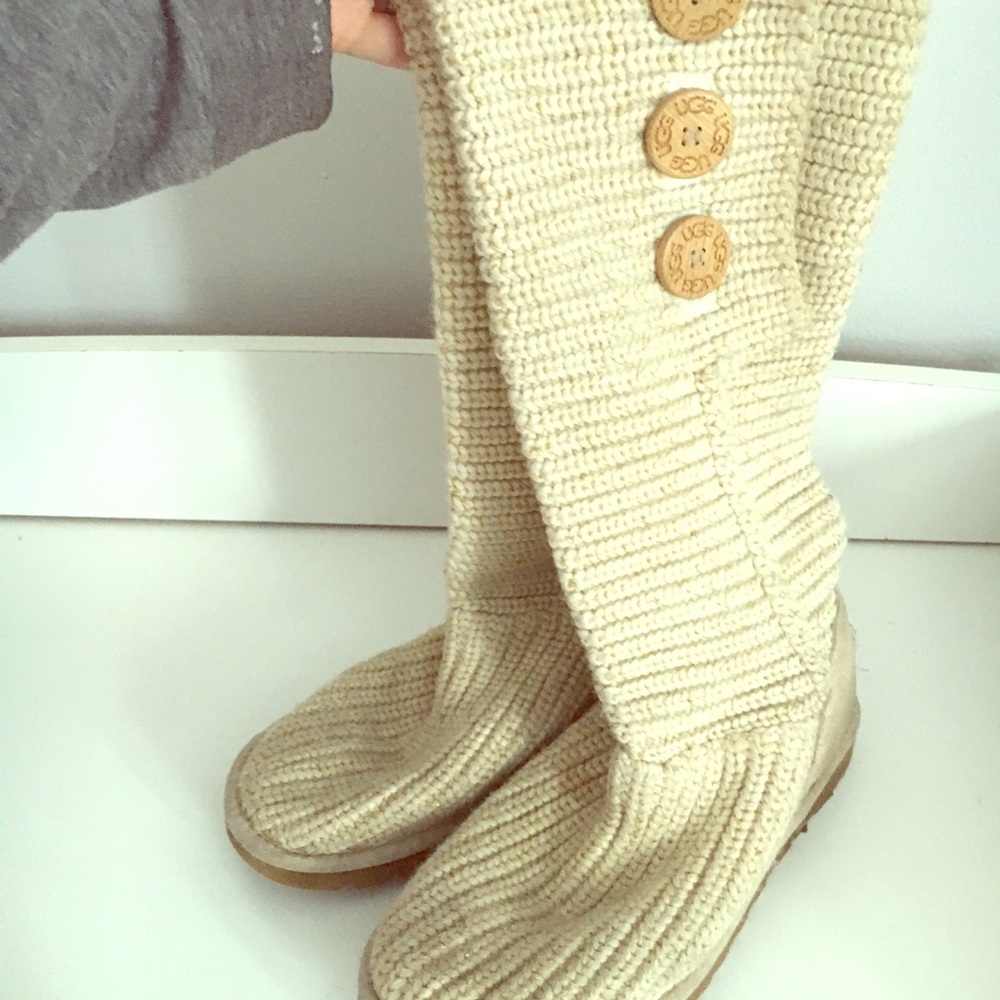 UGG button up/fold over boots.